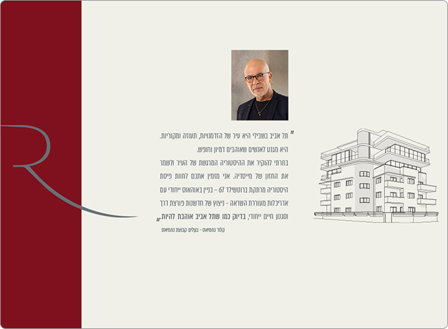 עמודים מתוך מצגת השיווק